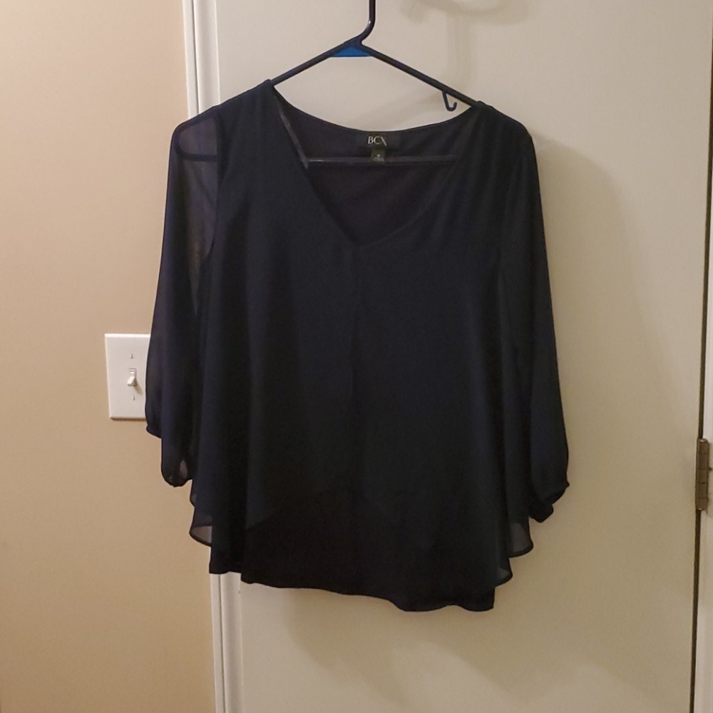 Navy Blue Blouse